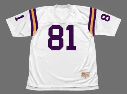 CARL ELLER Minnesota Vikings 1975 Away Throwback NFL Football Jersey