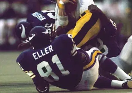 CARL ELLER Minnesota Vikings 1975 Home Throwback NFL Football Jersey 