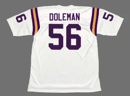 CHRIS DOLEMAN Minnesota Vikings 1990 Away Throwback NFL Football Jersey 