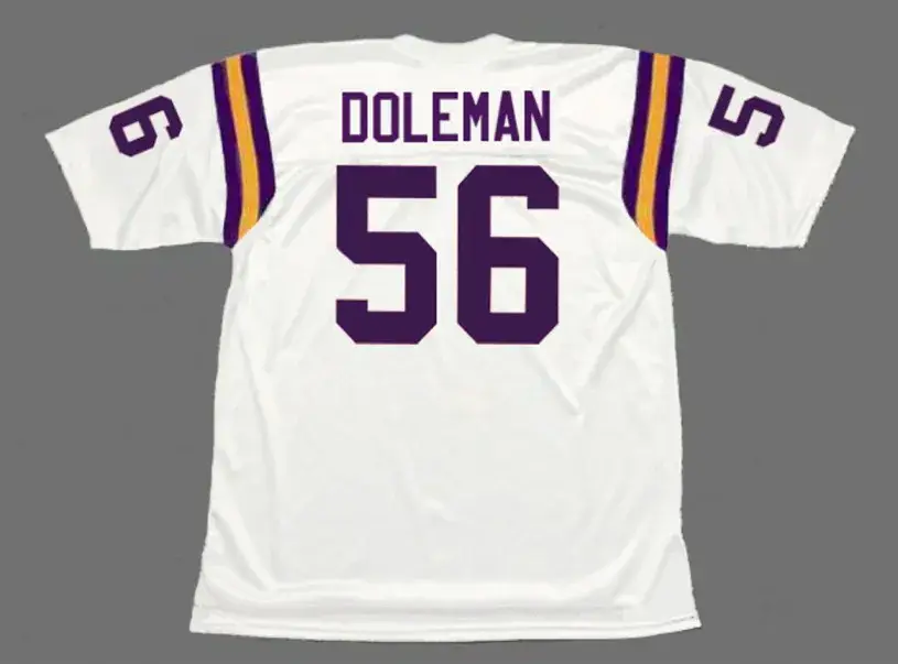 CHRIS DOLEMAN Minnesota Vikings 1990 Away Throwback NFL Football Jersey 