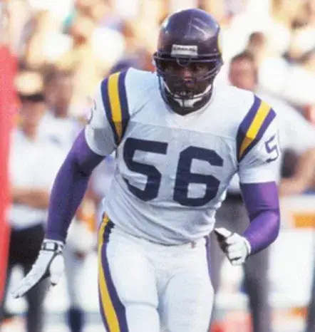 CHRIS DOLEMAN Minnesota Vikings 1990 Away Throwback NFL Football Jersey 