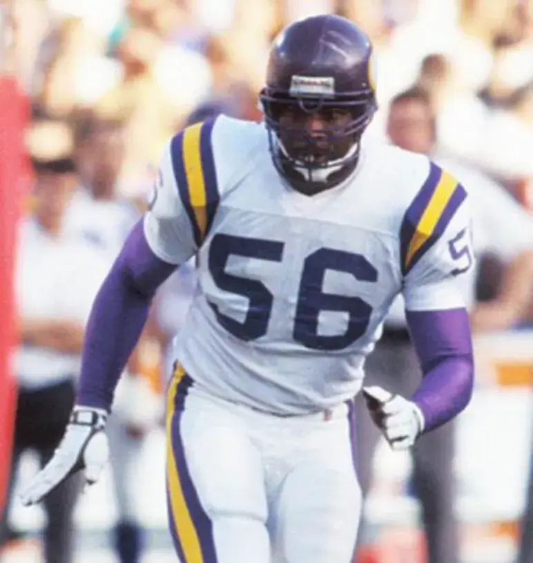 CHRIS DOLEMAN Minnesota Vikings 1990 Away Throwback NFL Football Jersey 