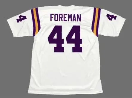 CHUCK FOREMAN Minnesota Vikings 1977 Away Throwback NFL Football Jersey 