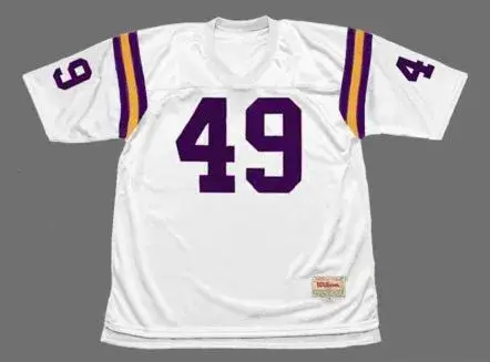 ED MARINARO Minnesota Vikings 1975 Away Throwback NFL Football Jersey