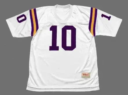 FRAN TARKENTON Minnesota Vikings 1975 Away Throwback NFL Football Jersey