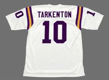 FRAN TARKENTON Minnesota Vikings 1975 Away Throwback NFL Football Jersey 