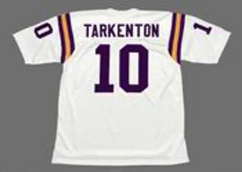 FRAN TARKENTON Minnesota Vikings 1975 Away Throwback NFL Football Jersey 