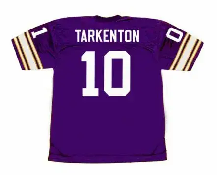 FRAN TARKENTON Minnesota Vikings 1975 Home Throwback NFL Football Jersey 