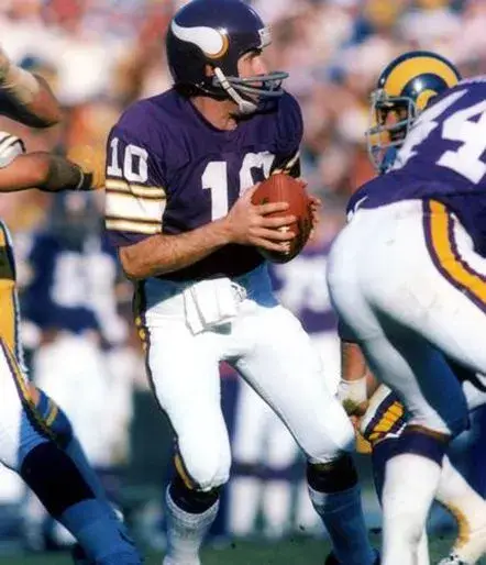 FRAN TARKENTON Minnesota Vikings 1975 Home Throwback NFL Football Jersey 