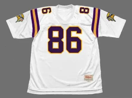 JAKE REED Minnesota Vikings 1996 Away Throwback NFL Football Jersey