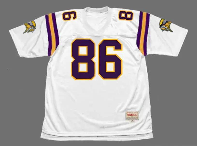 JAKE REED Minnesota Vikings 1996 Away Throwback NFL Football Jersey