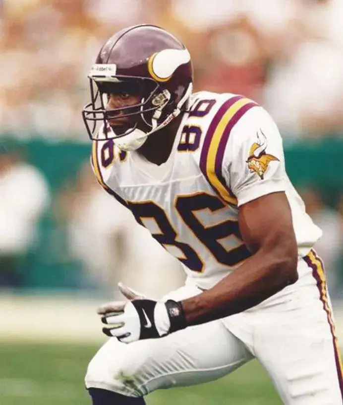 JAKE REED Minnesota Vikings 1996 Away Throwback NFL Football Jersey 