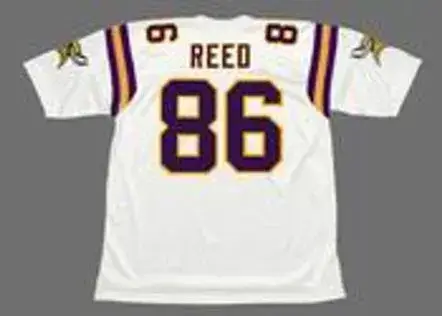 JAKE REED Minnesota Vikings 1996 Away Throwback NFL Football Jersey 
