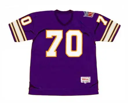 JIM MARSHALL Minnesota Vikings 1969 Throwback Home NFL Football Jersey