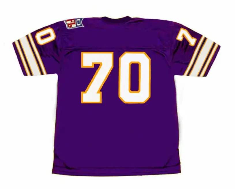 JIM MARSHALL Minnesota Vikings 1969 Throwback Home NFL Football Jersey 