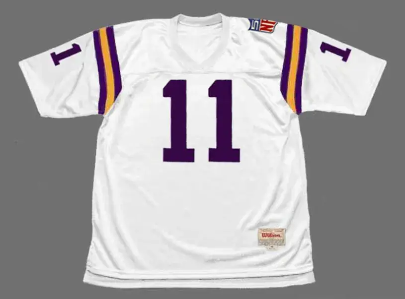 JOE KAPP Minnesota Vikings 1969 Throwback Away NFL Football Jersey