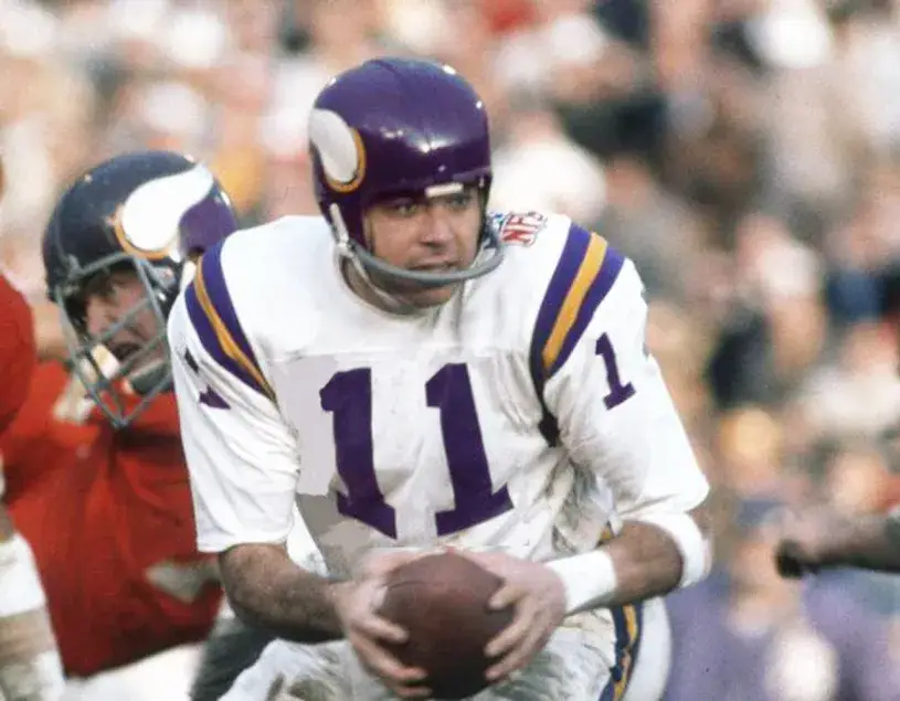 JOE KAPP Minnesota Vikings 1969 Throwback Away NFL Football Jersey 