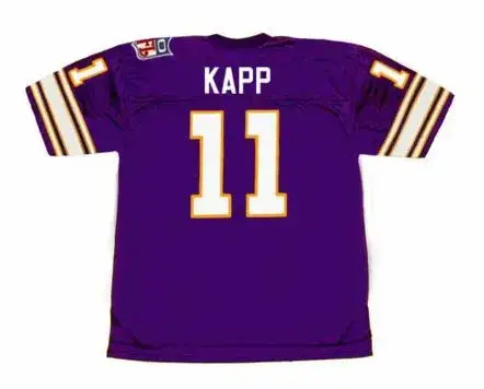 JOE KAPP Minnesota Vikings 1969 Throwback Home NFL Football Jersey 