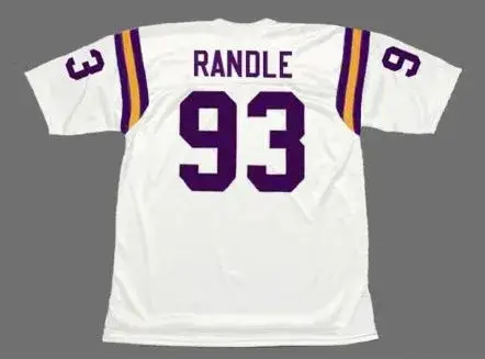 JOHN RANDLE Minnesota Vikings 1994 Throwback Away NFL Football Jersey 