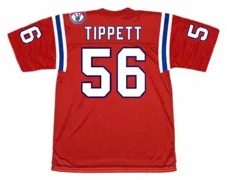 ANDRE TIPPETT New England Patriots 1984 Throwback Home NFL Football Jersey 
