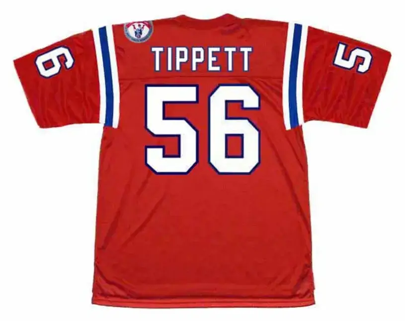 ANDRE TIPPETT New England Patriots 1984 Throwback Home NFL Football Jersey 