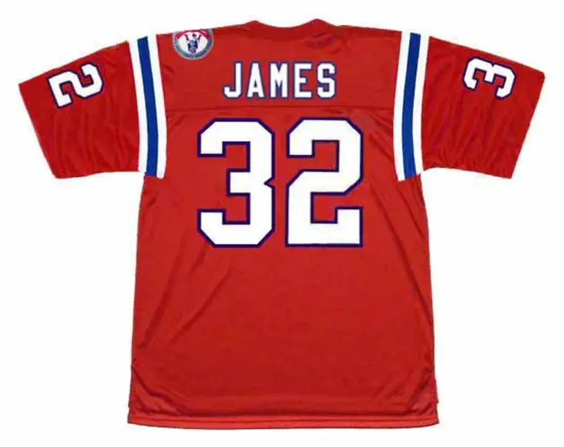 CRAIG JAMES New England Patriots 1984 Throwback Home NFL Football Jersey 