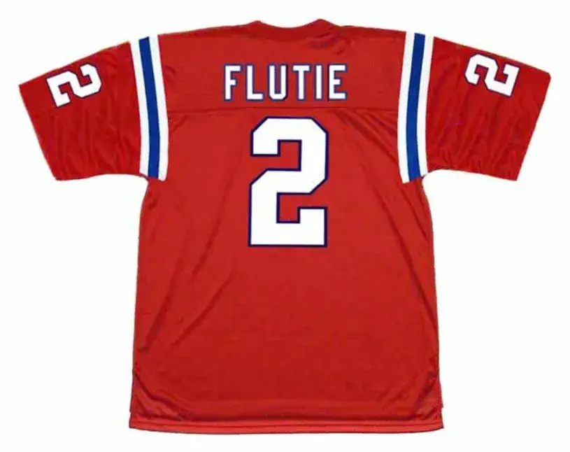DOUG FLUTIE New England Patriots 1989 Throwback NFL Football Jersey 