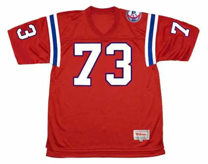 JOHN HANNAH New England Patriots 1984 Throwback Home NFL Football Jersey