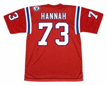 JOHN HANNAH New England Patriots 1984 Throwback Home NFL Football Jersey 