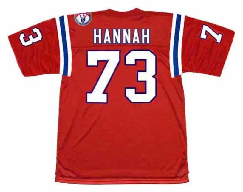 JOHN HANNAH New England Patriots 1984 Throwback Home NFL Football Jersey 