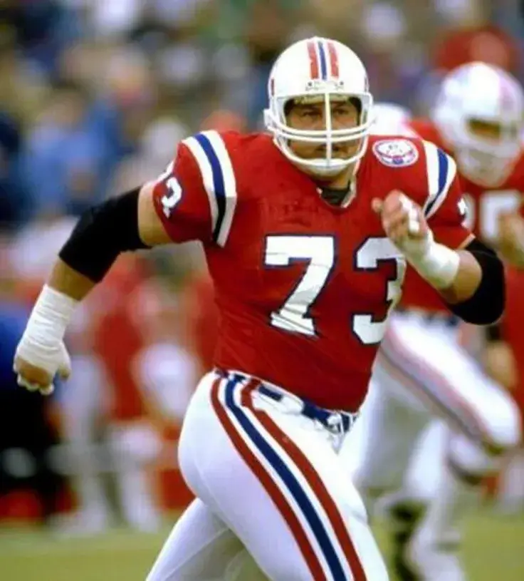 JOHN HANNAH New England Patriots 1984 Throwback Home NFL Football Jersey 