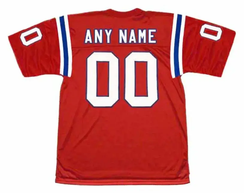 NEW ENGLAND PATRIOTS 1980’s Throwback Home NFL Jersey Customized “Any Name & Number(s)” 