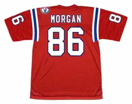 STANLEY MORGAN New England Patriots 1984 Throwback Home NFL Football Jersey 