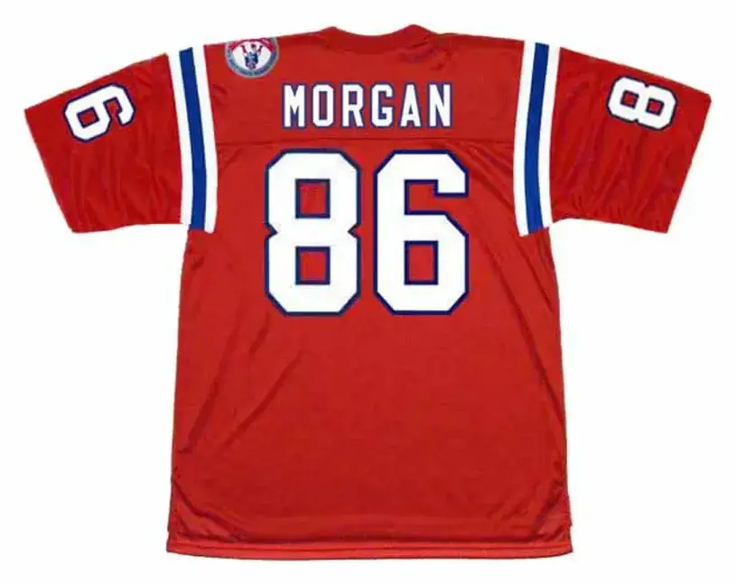 STANLEY MORGAN New England Patriots 1984 Throwback Home NFL Football Jersey 