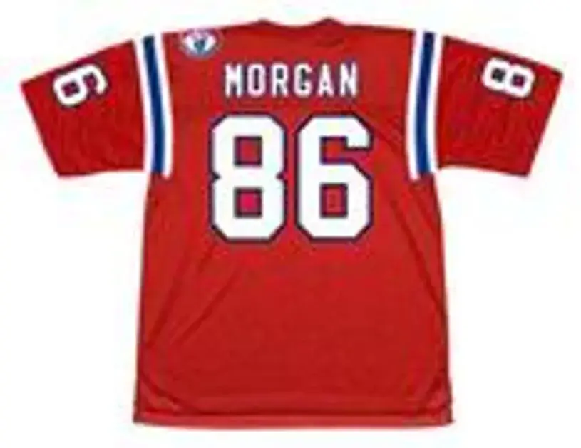 STANLEY MORGAN New England Patriots 1984 Throwback Home NFL Football Jersey 