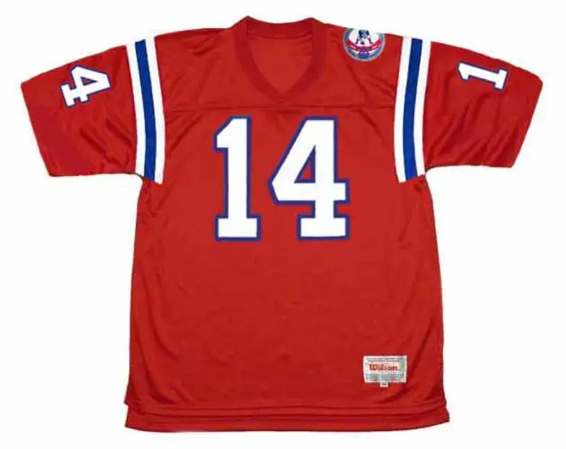 STEVE GROGAN New England Patriots 1984 Throwback Home NFL Football Jersey