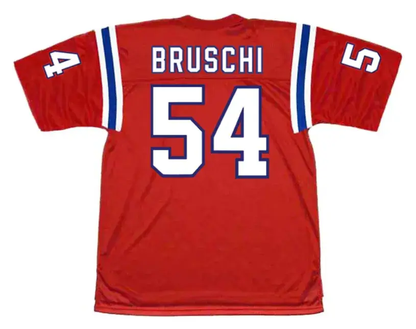 TEDY BRUSCHI New England Patriots 2002 Throwback NFL Football Jersey 