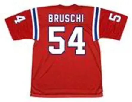 TEDY BRUSCHI New England Patriots 2002 Throwback NFL Football Jersey 