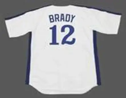 TOM BRADY Montreal Expos 1990’s Majestic Throwback Baseball Jersey 