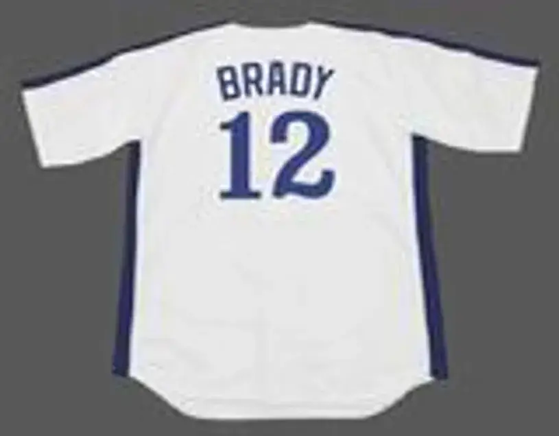 TOM BRADY Montreal Expos 1990’s Majestic Throwback Baseball Jersey 