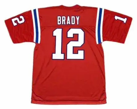 TOM BRADY New England Patriots 2002 Throwback NFL Football Jersey 