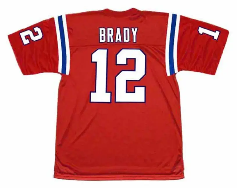 TOM BRADY New England Patriots 2002 Throwback NFL Football Jersey 