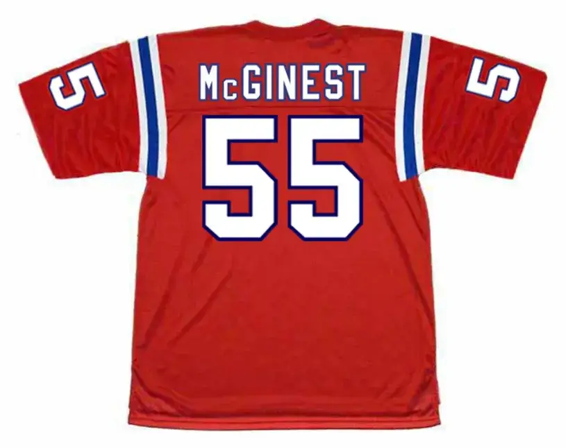 WILLIE McGINEST New England Patriots 2002 Throwback NFL Football Jersey 