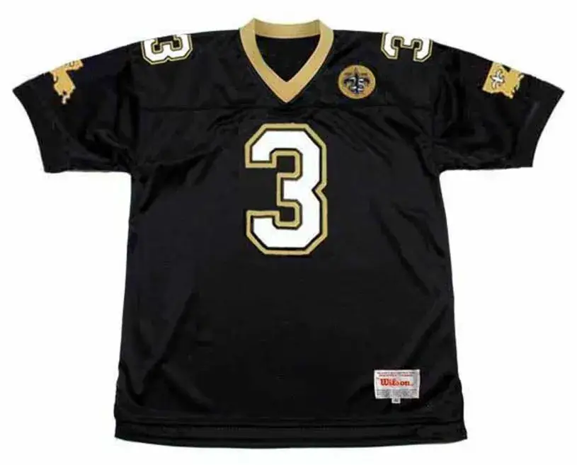 BOBBY HEBERT New Orleans Saints 1991 Throwback Home NFL Football Jersey