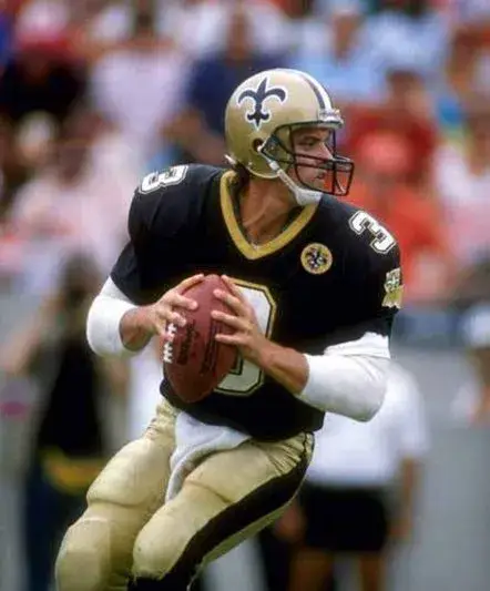 BOBBY HEBERT New Orleans Saints 1991 Throwback Home NFL Football Jersey 