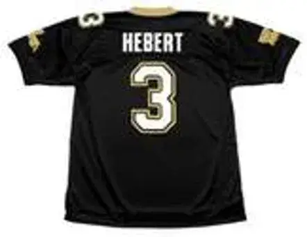 BOBBY HEBERT New Orleans Saints 1991 Throwback Home NFL Football Jersey 
