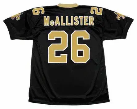 DEUCE McALLISTER New Orleans Saints 2003 Throwback Home NFL Football Jersey 