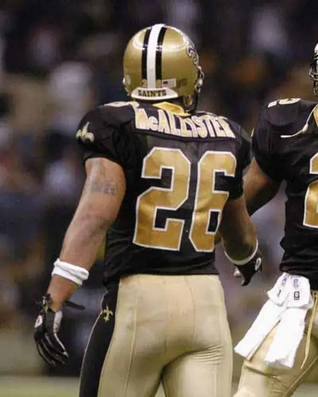 DEUCE McALLISTER New Orleans Saints 2003 Throwback Home NFL Football Jersey 