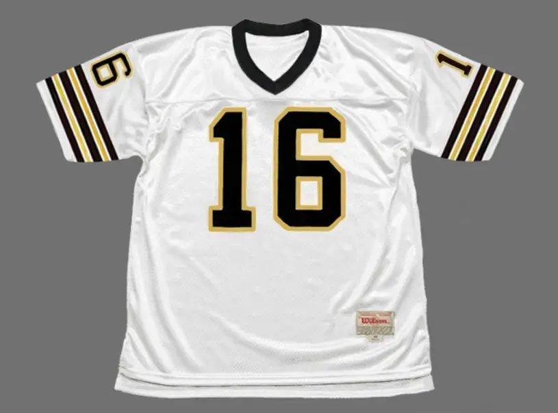 KEN STABLER New Orleans Saints 1982 Throwback NFL Football Jersey