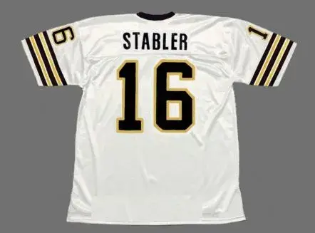 KEN STABLER New Orleans Saints 1982 Throwback NFL Football Jersey 